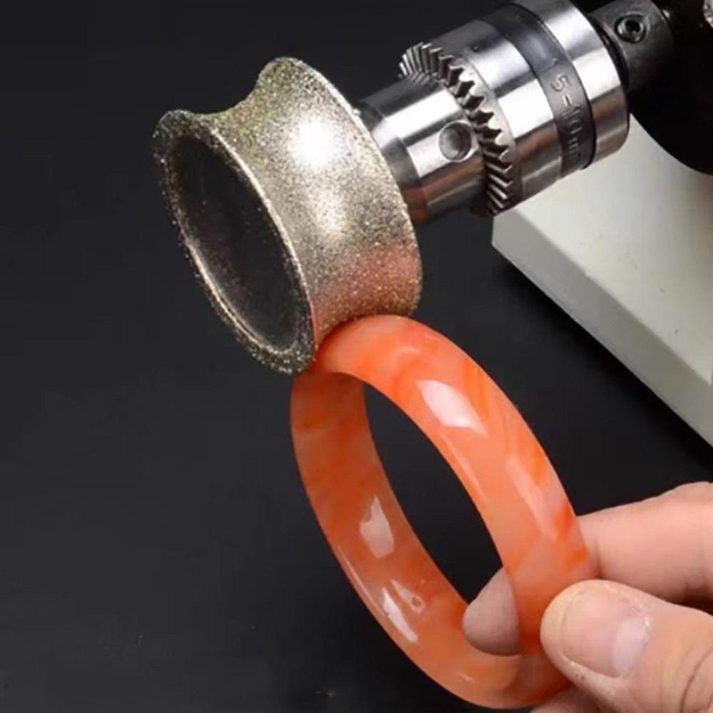 2-12mm Concave Diamond Grinding Wheel Shank Diameter 6mm Sharpening Rotary Grinding Tool