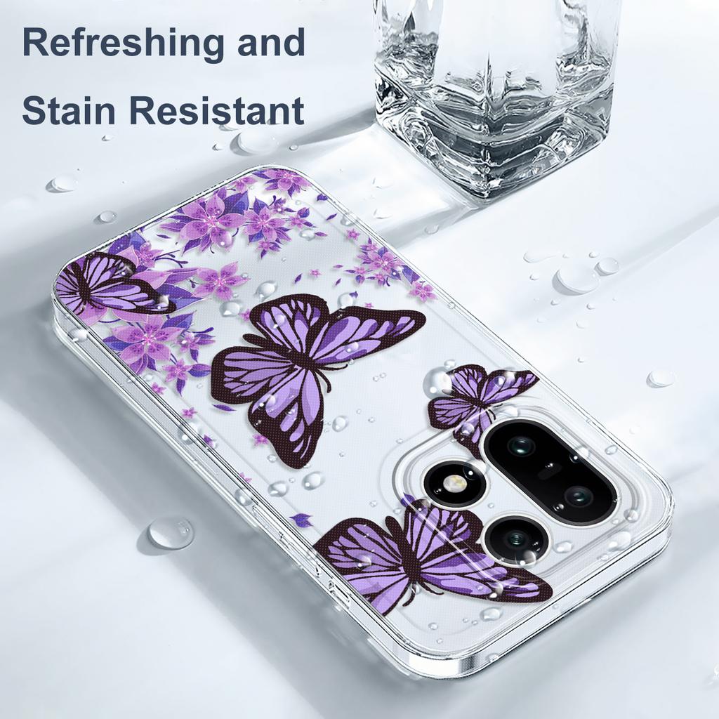 Sky Butterfly Transparent Phone Case For Oneplus 15 13T 13R 12 12R 11R 10R 10 Pro 9RT Nord 2 5 CE2 CE5 5G Soft TPU Cover