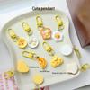 Random Style Fried Egg Breakfast Plate Keychain Set (20-Pack)