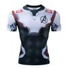 Spiderman Batman Superhero 3d Print Gym Tshirt Men Fitness Tee Compression Tops