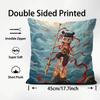 Chinese Anim Nezha Pillow Case Printed Pillowcase for Living Room Sofa Cushion Cover & Bedroom Decor
