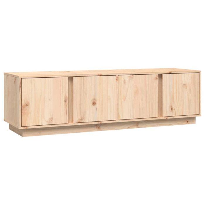 814459 vidaXL Meuble TV 140x40x40 cm Bois de pin massif