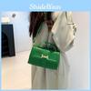 Stylish Minimalist Crossbody Bag Street Fashion Small Square Bag Pu Shoulder Bag 2023 Autumn New Bag Women