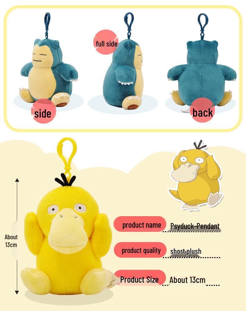Echter Pikachu & Enton Plüschtier Schlüsselanhänger Rucksackanhänger Geschenk für Jungen und Mädchen