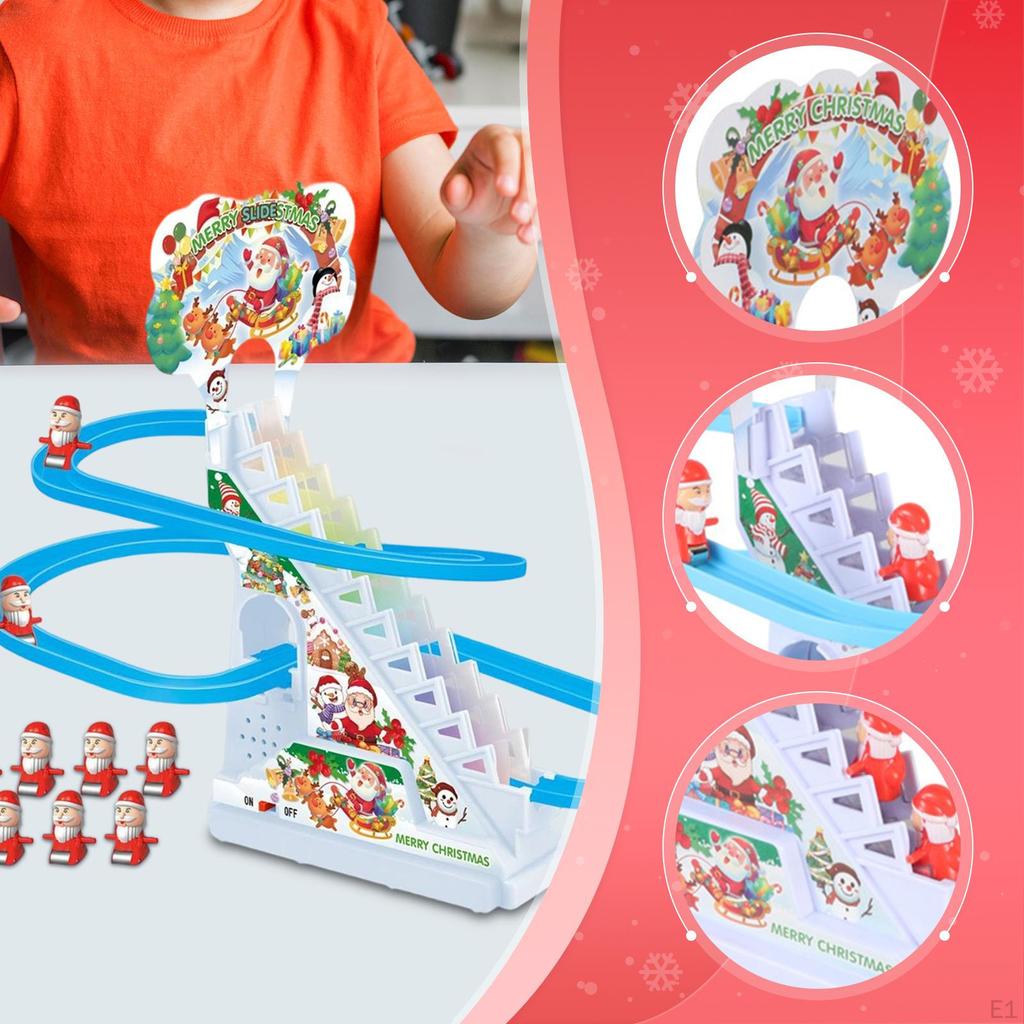 Santa Claus Climbing Toy Birthday Gifts Funny Easy to Assemble Creative Educational Roller Coaster