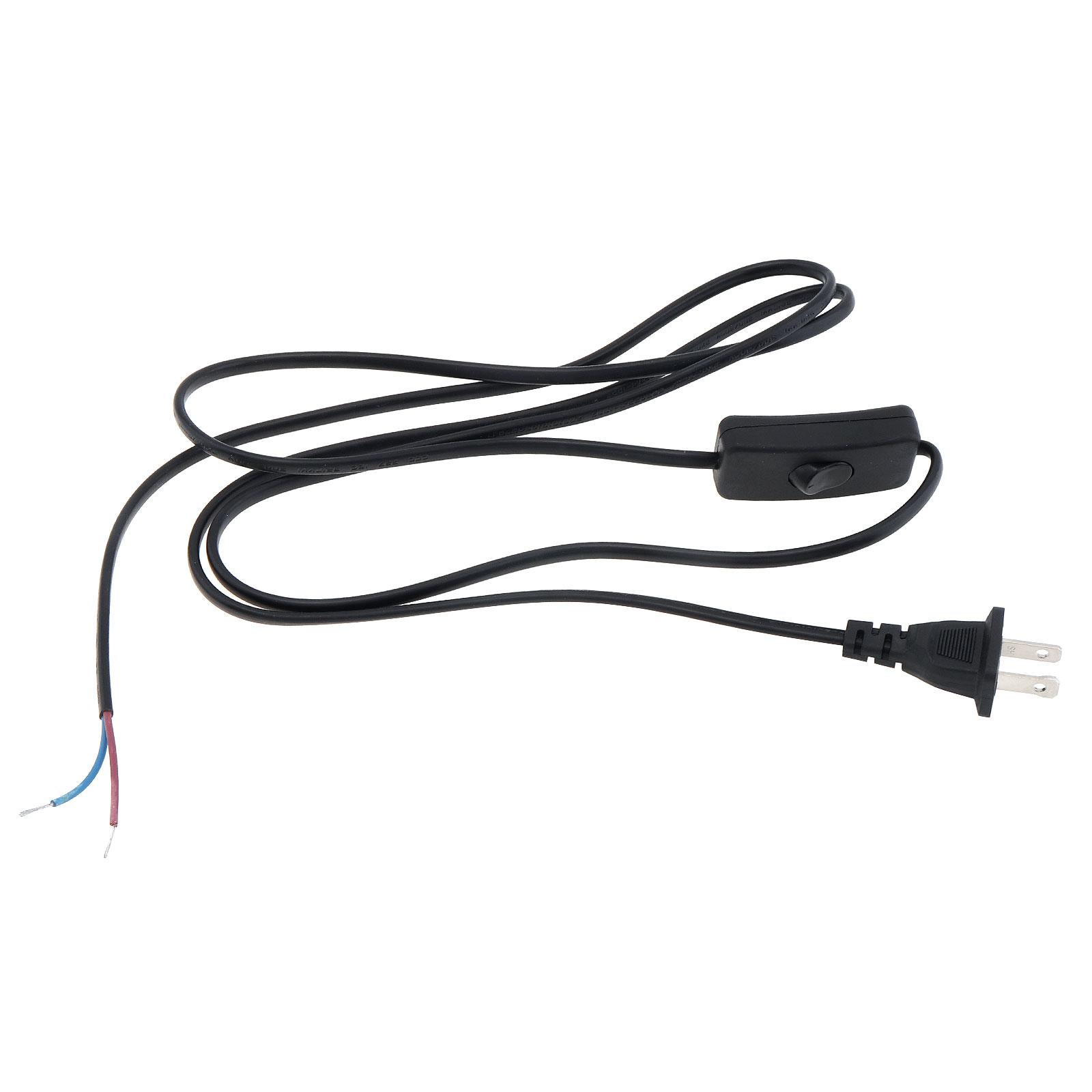 

303 кнопочный переключатель, провод с шнуром питания длиной 1,8 м для настольной лампы и других бытовых ламп US