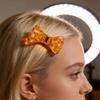 Magnetic Hair Clip Bowknot Shape Strong Hold Girl Hair Clip No Slip Half-up Hairstyles Hair Pin Hair Accessory