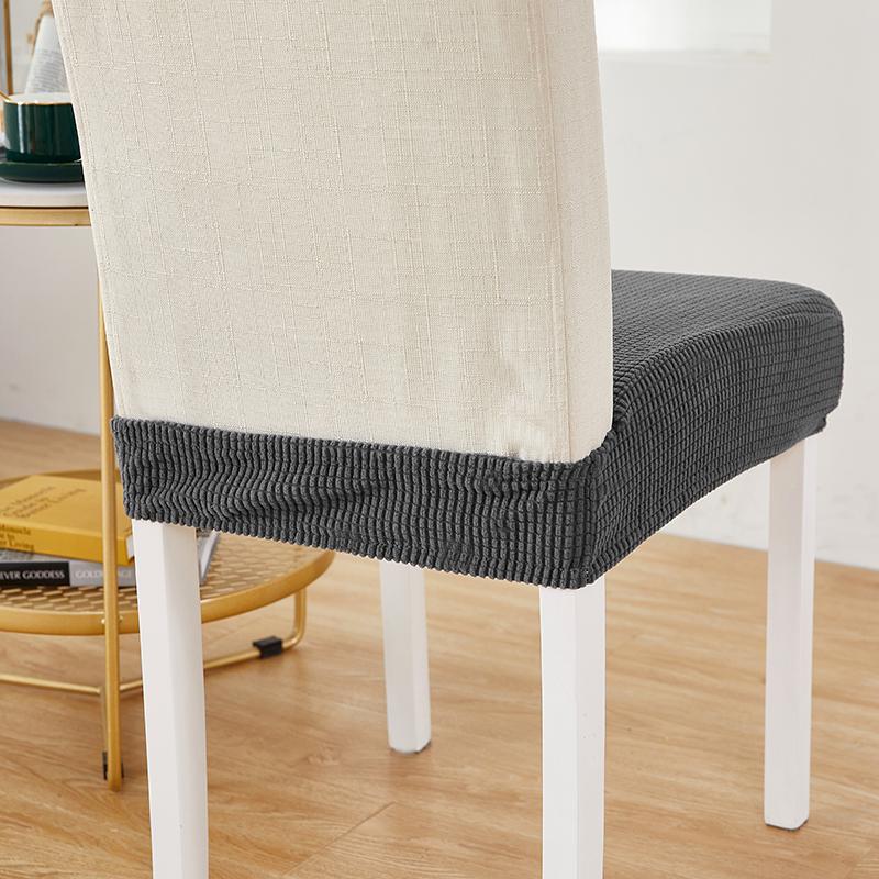 Jacquard Chair Seat Cover For Elastic Chair Slipcovers For Dining Room Chair Protector Chair Cover Elastic Dining Chair Covers