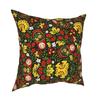 Russian Doll Square Pillow Case Cushions for Sofa Matryoshka Funny Pillowcover Home DecorBlack,