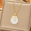 Japan and South Korea Simple Popular Wind Titanium Steel Necklace Female Niche Exquisite Internet Celebrity Zircon Clavicle Chain High-end Jewelry