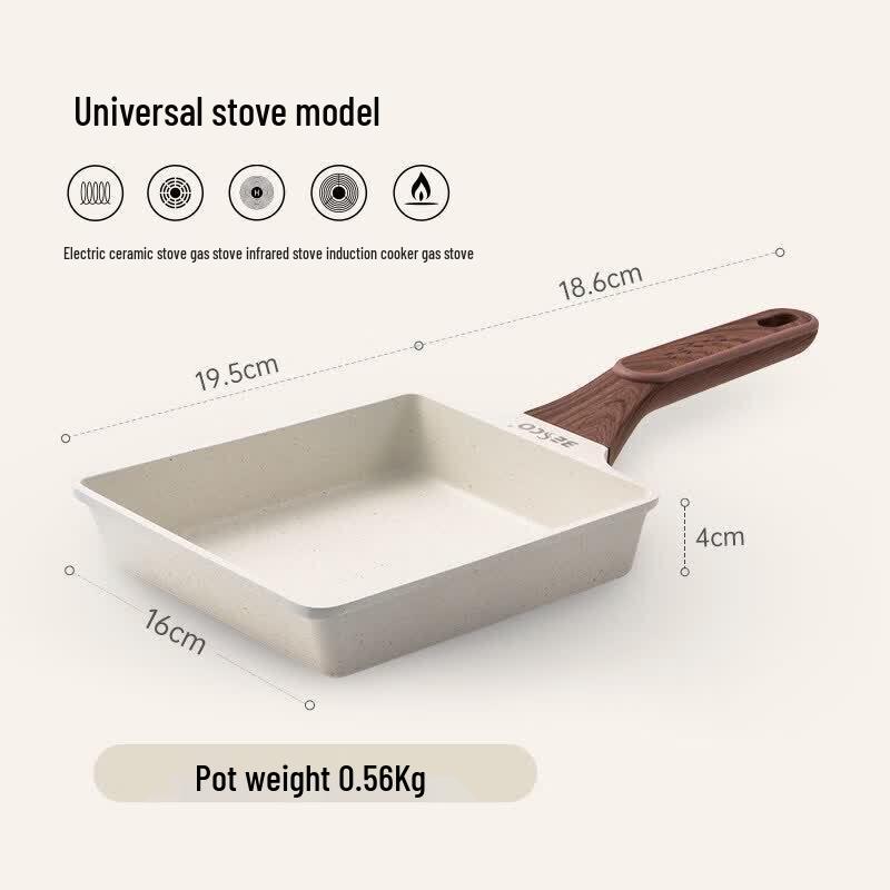 Qiwei Japanese Style Square Breakfast Pan