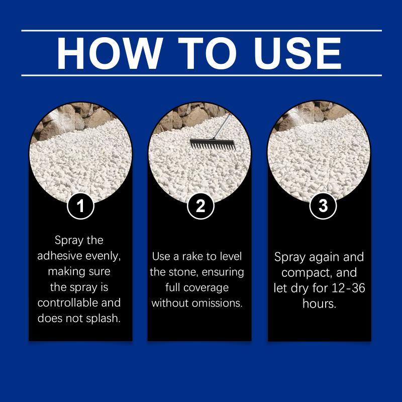 120Ml Rock Glue For Pea Gravel Mulch Glue For Rocks Sealer Adhesive Stabilizer Waterproof Fast Drying Spray For Garden Yard