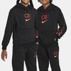 Nike Hoodie Cr7 Letter Number Logo Casual Long Sleeve Kids Hoodies Black FJ6173-010