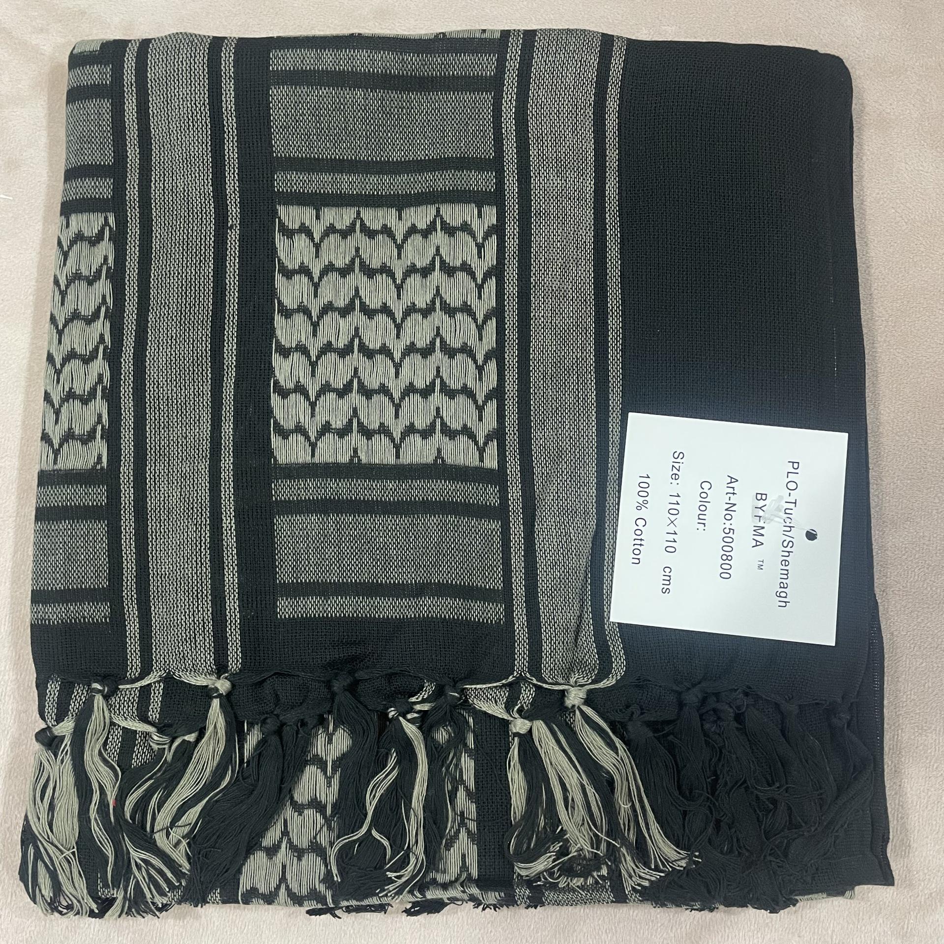 

100% Бавовняний Камуфляжний Жакардовий Шарф: Вулична шаль та чоловіча маска для обличчя