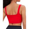 CHARMLEAKS Women's Bikini Top Square Neck Swim Top Quick Dry UPF 50+ Padded Bathing Suit Top Only