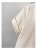 Plus Size Women's Stylish Square Neck Short Sleeve Summer T-shirt - Pure Cotton, Slimming, Up to 200 Jin.