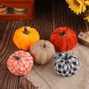 Colorful Cover Fabric Pumpkin Autumn Style Thanksgiving Decor Artificial Pumpkin  Autumn Theme