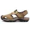 Summer Men Leather Sandals  Leisure Summer Shoes Male Beach Shoes  Comfy Men Shoes  Outdoor Men Roman Sandals Flip Flops Slippers Slides