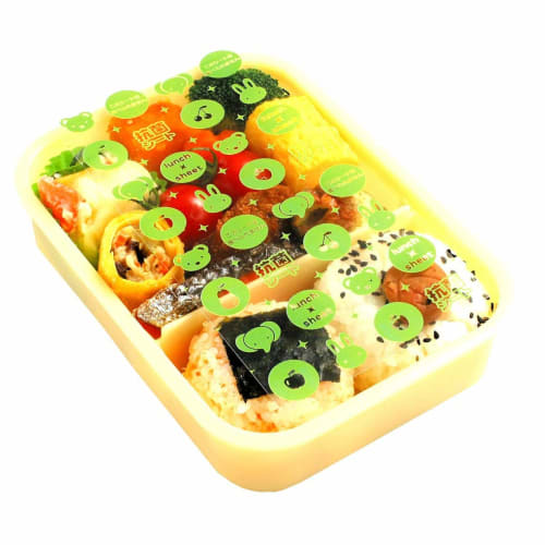 Yamato Bussan, Made in Japan, Antibacterial Bento Sheets, Transparent, Approx. 8cm W x 16cm H, Contains Silver Ions, Hygienic, Prevents Food Poisoning