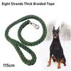 Correa grande para perros, cuerda de tracción trenzada de nailon, cuerda de mano gruesa para pasear a mascotas, para bulldog, rottweiler, sabuesos, accesorios para perros