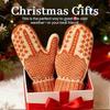 The Naughty List Mittens, Hand Knitted Hidden Middle Finger Gloves, Winter Warm Mittens for WomenChristmas Festival Party Glove