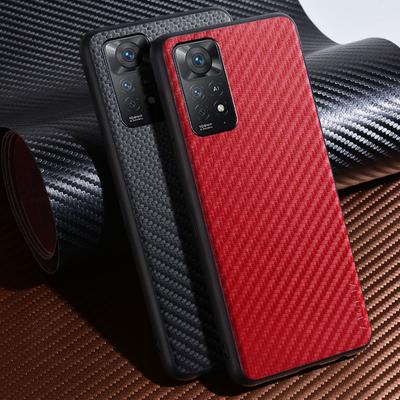 Carbon Fibre Texture Phone Case for    Redmi Note 11 Pro Plus  Fashion Design Soft Back Cove Case Funda for Redmi Note 11S
