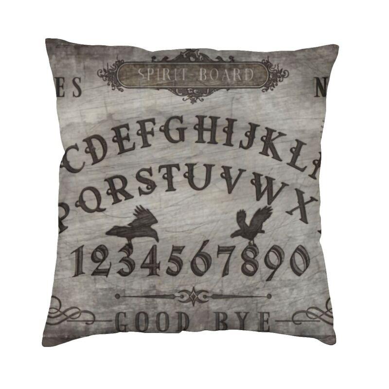 M Witch In Black Square Pillowcover Home Decor Occult Witchy Magic Cushions Throw Pillow For Car Double-Sided Printing