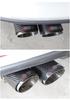 Left 3'' INCH Dual Car Exhaust Muffler Pipe Tip Real Carbon Fiber US Stock 1Pcs