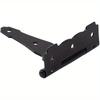 2pcs Decorative T Strap Hinge 4 Inches Black Shed Storage Gate Strap Hinge Barns Door Tee Hinges with Screws