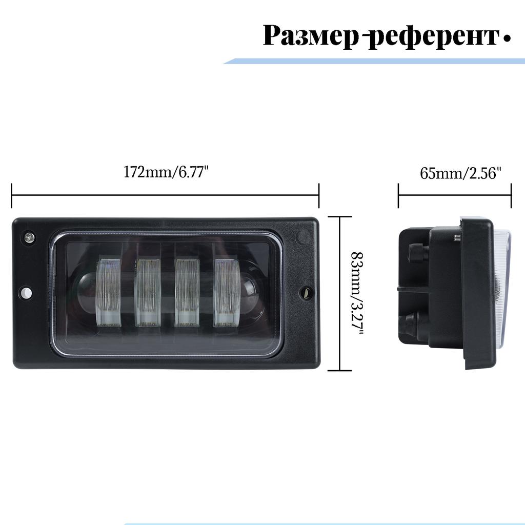 Clear Glass Lens Error Free LED Fog Lights Lamp For Lada VAZ 2110-2117 Daytime Running Light Headlight Assembly Lada Accessories