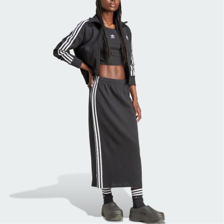 Adidas Originals Essentials Slim Fit Comfortable Short Sleeve T-Shirt Women Tops Black IY9664