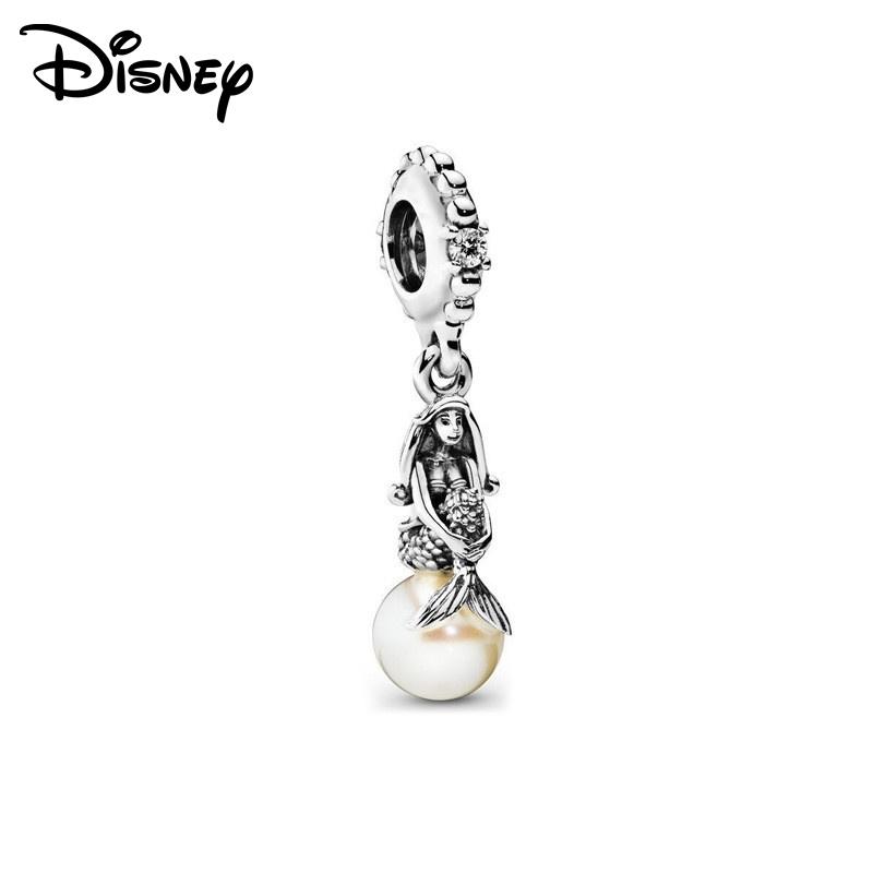 Disney 925 Silver Mickey Minnie And Snow White Pendant Beads Various Styles Suitable For Diy Bracelet