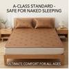 Machine Washable Ice Silk Cooling Mat 150x200/180x200cm, Soft Fitted Sheet 3-Piece Set, Gentle for Sensitive Skin