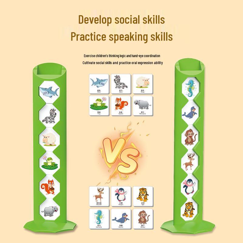 Guess Who I Am: Animal Card Game for Kids & Parents - Enhance Logic & Interaction