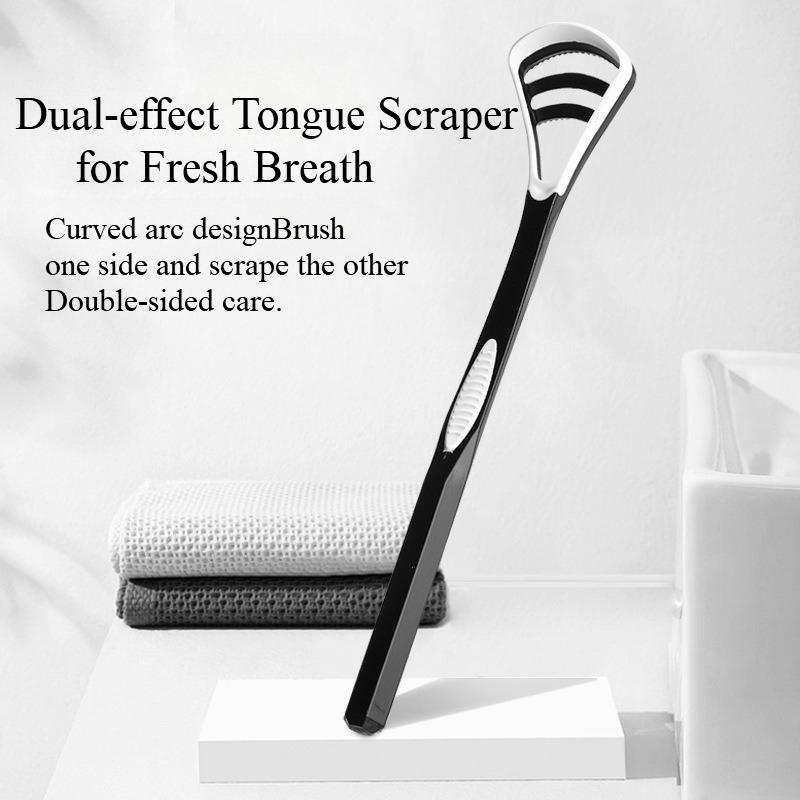 Zungenschaber, Zungenbelagreiniger, Zungenschaber zur Beseitigung von Mundgeruch, Dicker und weißer Zungenbelag, Mundpflege