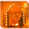 Large  Children Toy Tent 1.35M Wigwam Folding Kids Tents Tipi Baby Play House Girls Pink Princess Castle Child Room