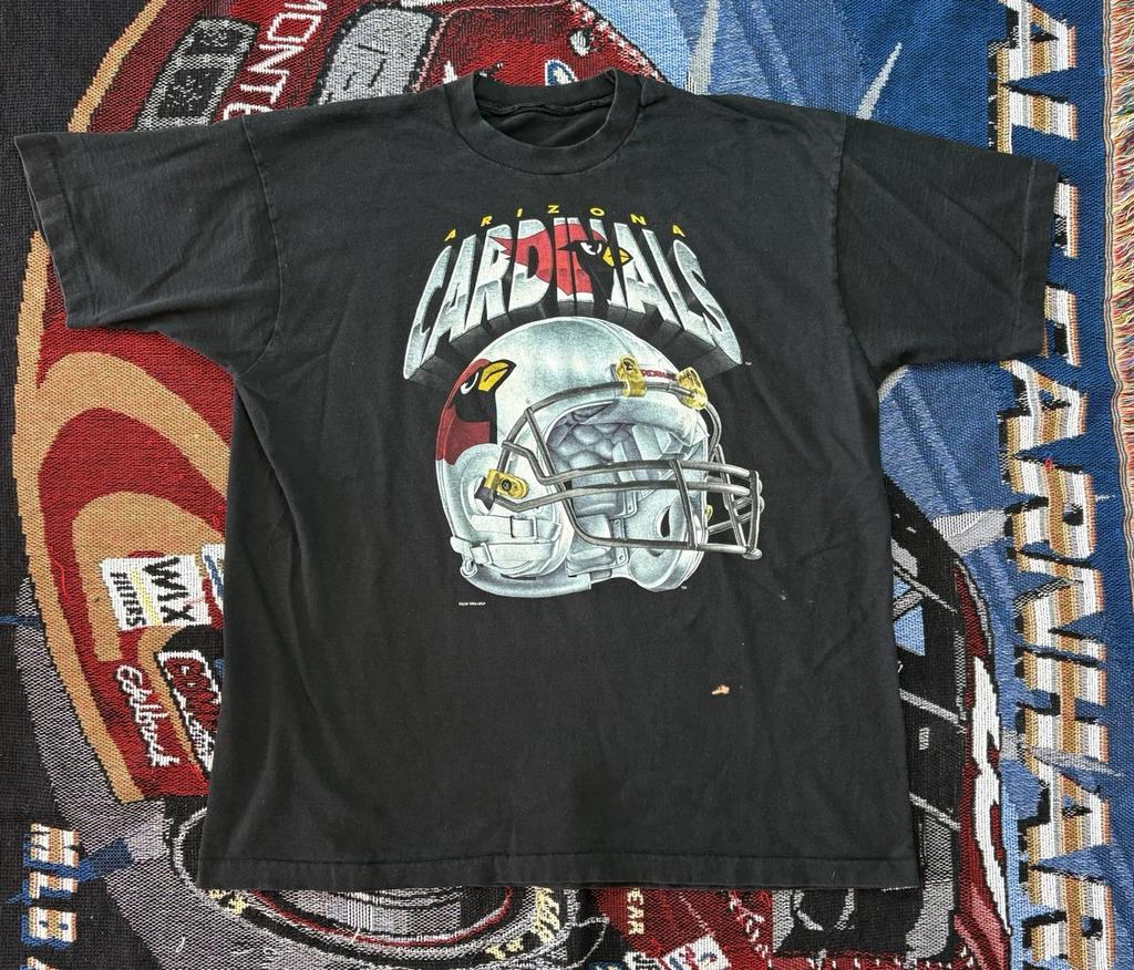 Vintage Arizona Cardinals Salem Shirt Helmet Graphic Single Stitch 2XL NFL 90s