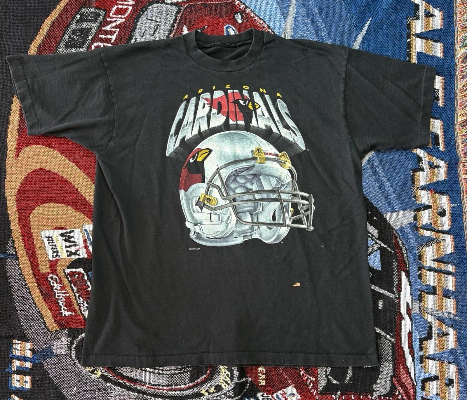 Vintage Arizona Cardinals Salem Shirt Helmet Graphic Single Stitch 2XL NFL 90s 3XL