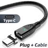 Magnetic Cable 3A USB Magnetic Phone Charger Data Cord USB Type C Cable Magnet Fast Charging Cable Micro USB Charge Wire