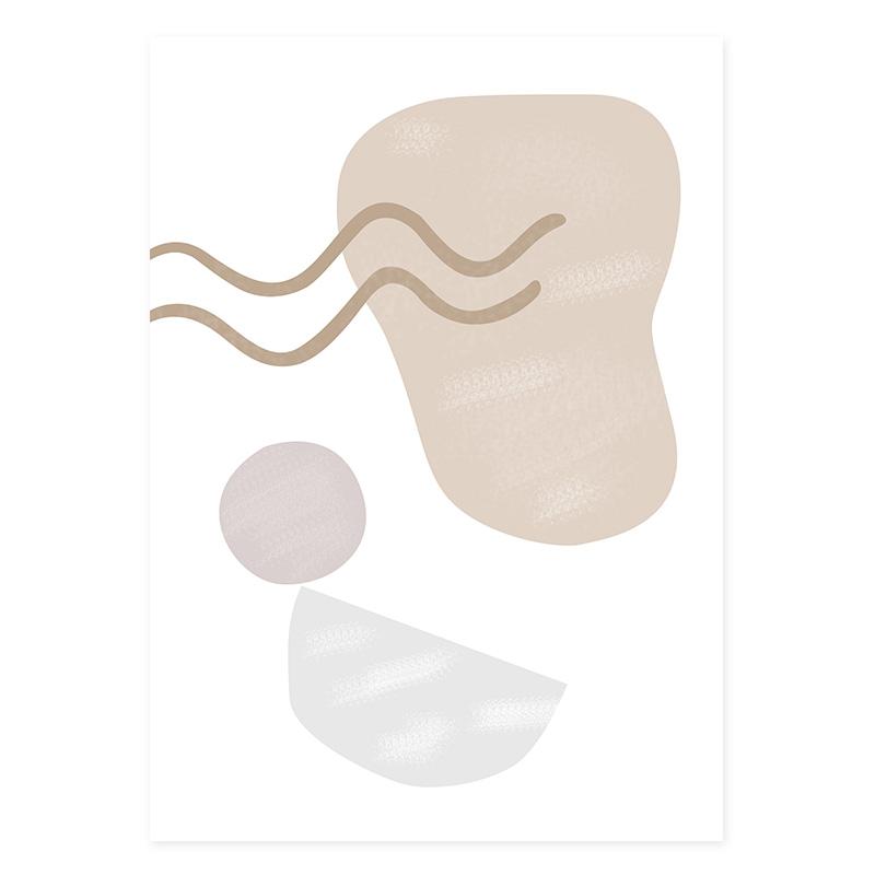 Abstract Boho Mountain Face Line Geometry Wall Art Picture Minimalist Canvas Painting Print Poster ForLiving Room Interior Decor