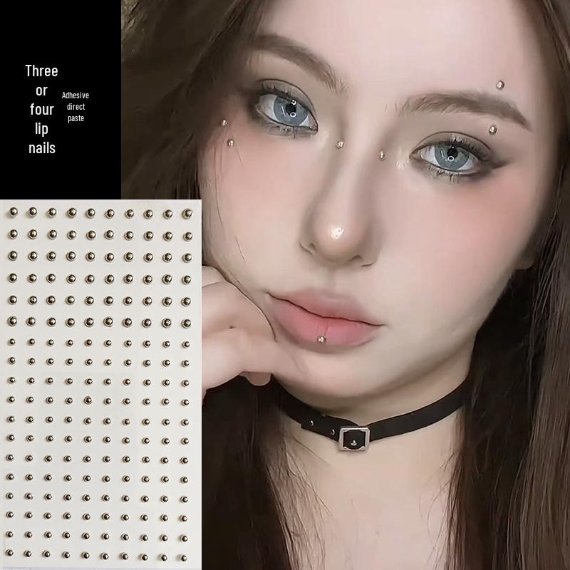 

Самоклеящийся набор страз для макияжа глаз и лица: Жемчуг для губ, бровей и слез