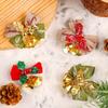 Linen Bow Pendant Mini Bell Christmas Tree Ornament