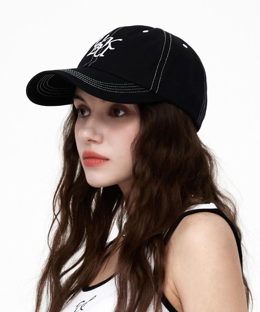 ULUK Lucida Stitch Embroidered Ball Cap_Black