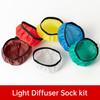 Soft Light Diffuser Sock 7" 180mm 6 Colors Cloth Filter for Bowens Mount Standard Reflector Diffuser Shade Dish Honeycomb Grid