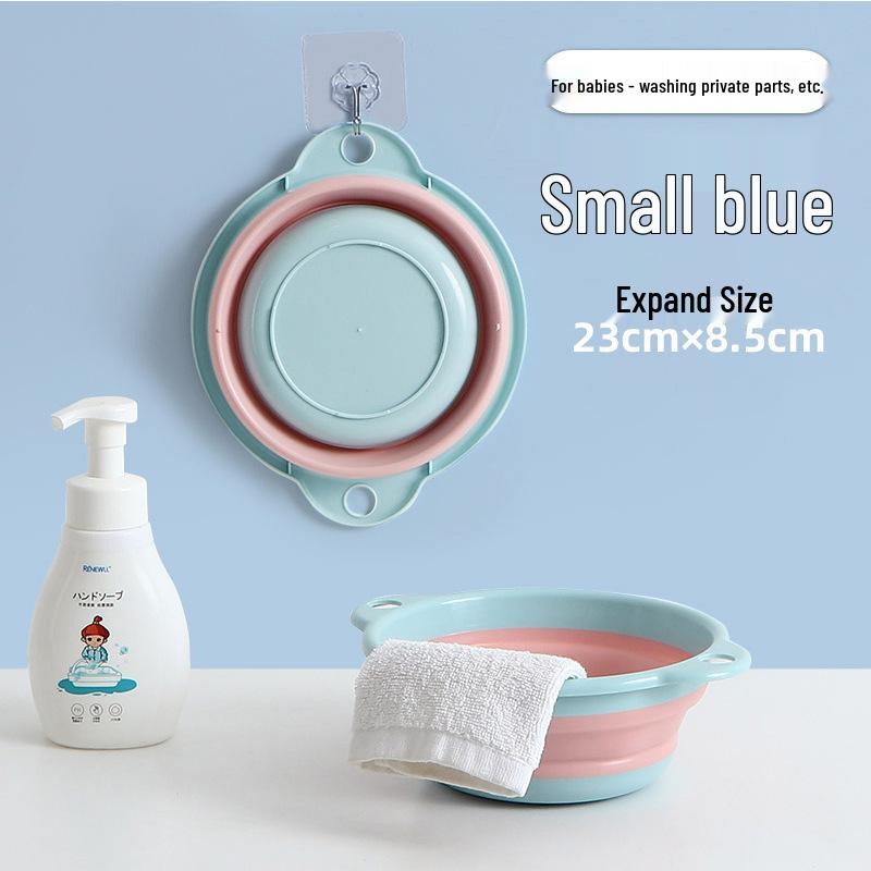 Portable Silicone Foldable Wash Basin - Large, Durable, Multi-purpose for Dorm or Foot Use