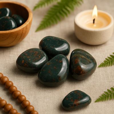 Bloodstone Tumbled Stones 24 Pack Large B Grade