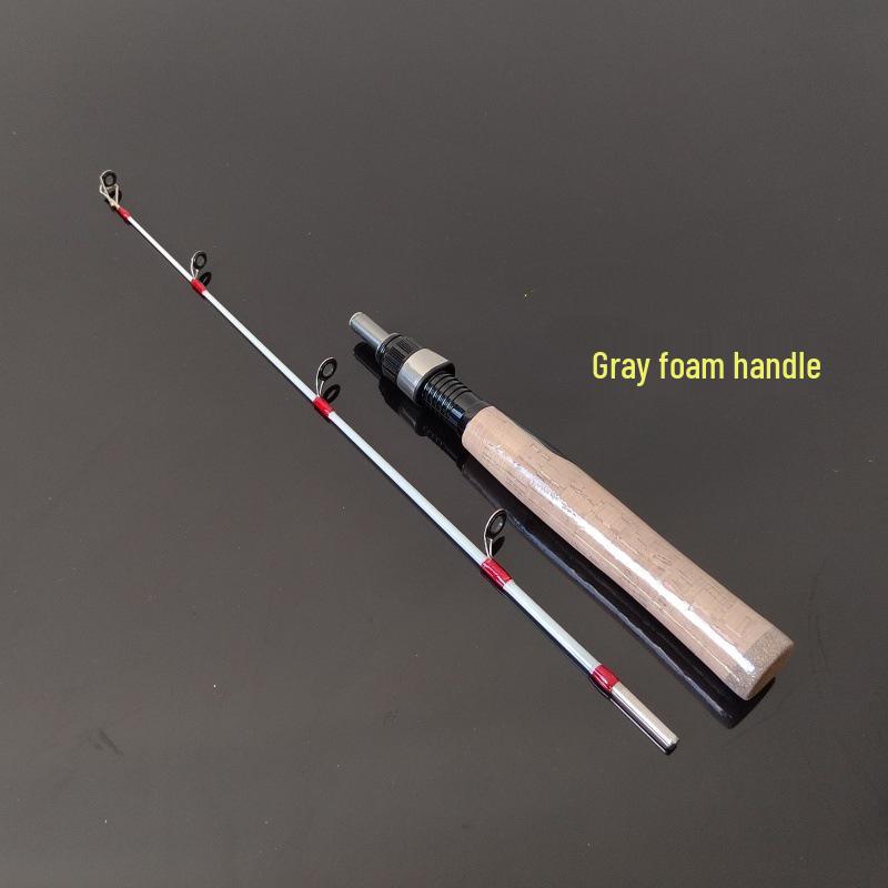 Telescopic Ice Fishing Rod & Reel: Short Solid Tip for Winter Fishing