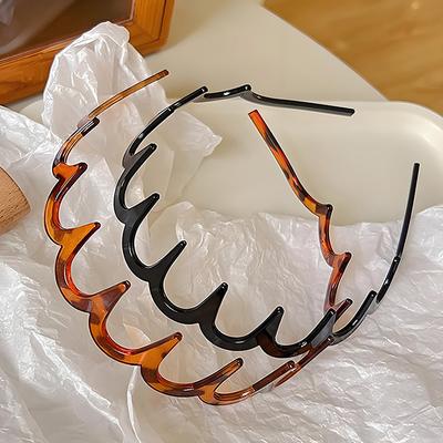 Headband Hair Comb Zigzag Band Notched Headband Woman Man Girl Christmas Birthday Gift Rescue Broken Hair Artifact
