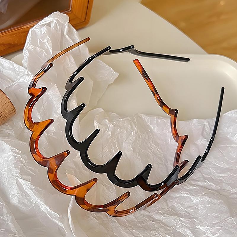 Headband Hair Comb Zigzag Band Notched Headband Woman Man Girl Christmas Birthday Gift Rescue Broken Hair Artifact