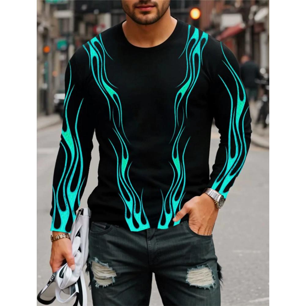 Men's Comfort Top Casual Loose Long Sleeve Fashion Pullovers Long Sleeves Men’s
